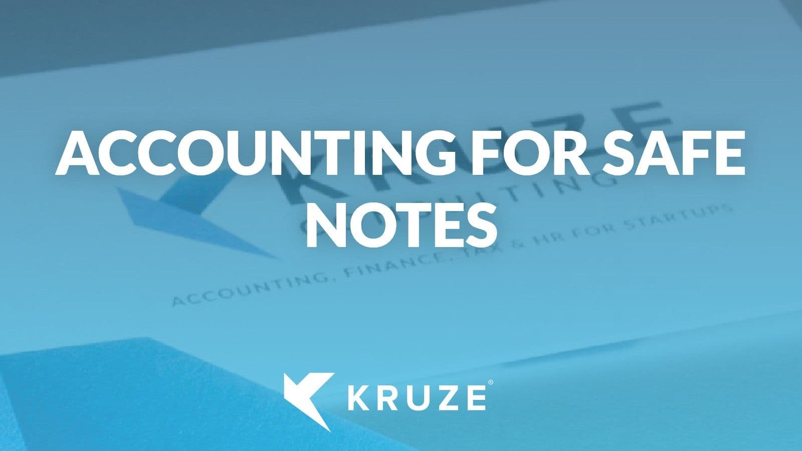 Accounting for SAFE notes