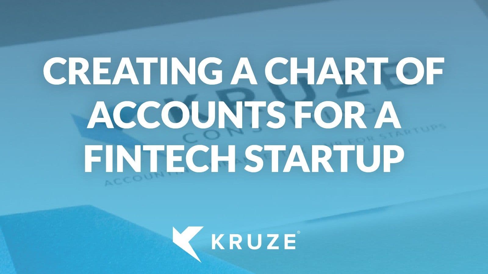 Creating a chart of accounts for a fintech startup