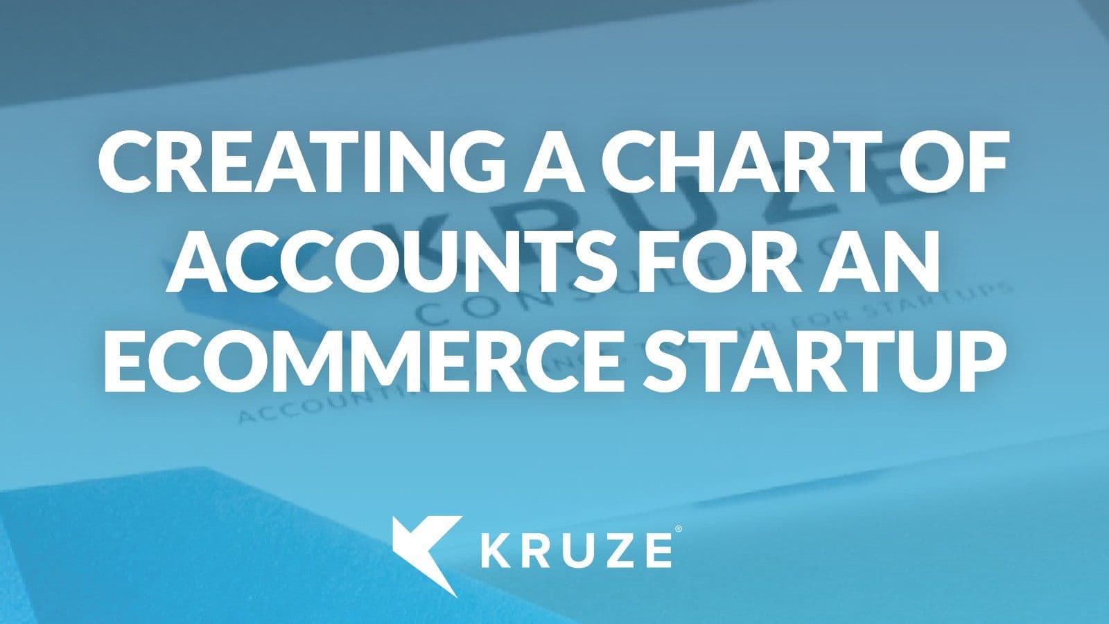 Creating a chart of accounts for an ecommerce startup