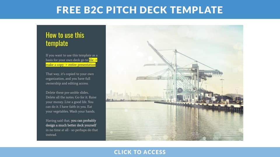 Templage 2 - B2C PITCH DECK TEMPLATE