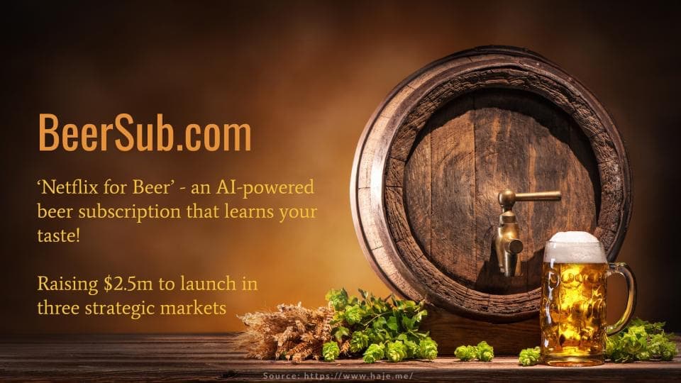B2C Pitch Deck Intro Slide