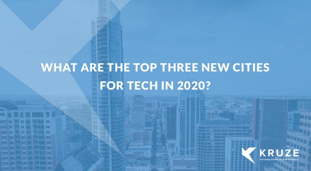 Top 3 New Tech Cities of 2020