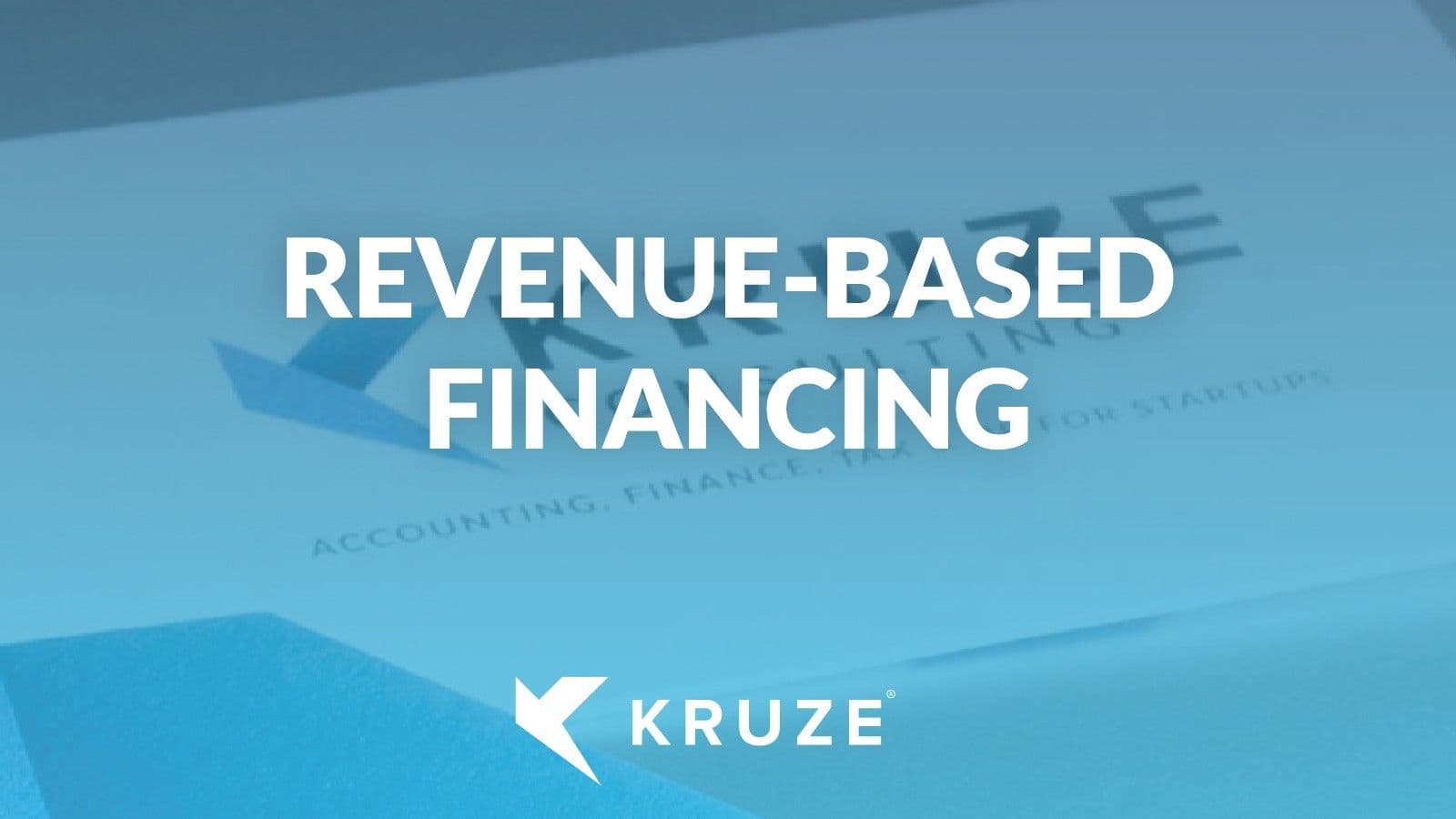Revenue Based Financing image