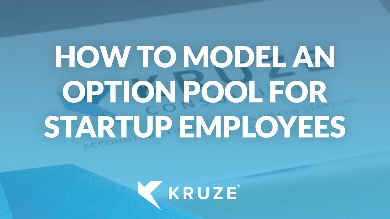 How to Model an Option Pool for Startup Employees