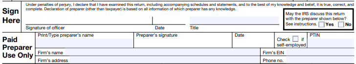 Form 1120 - Step 14