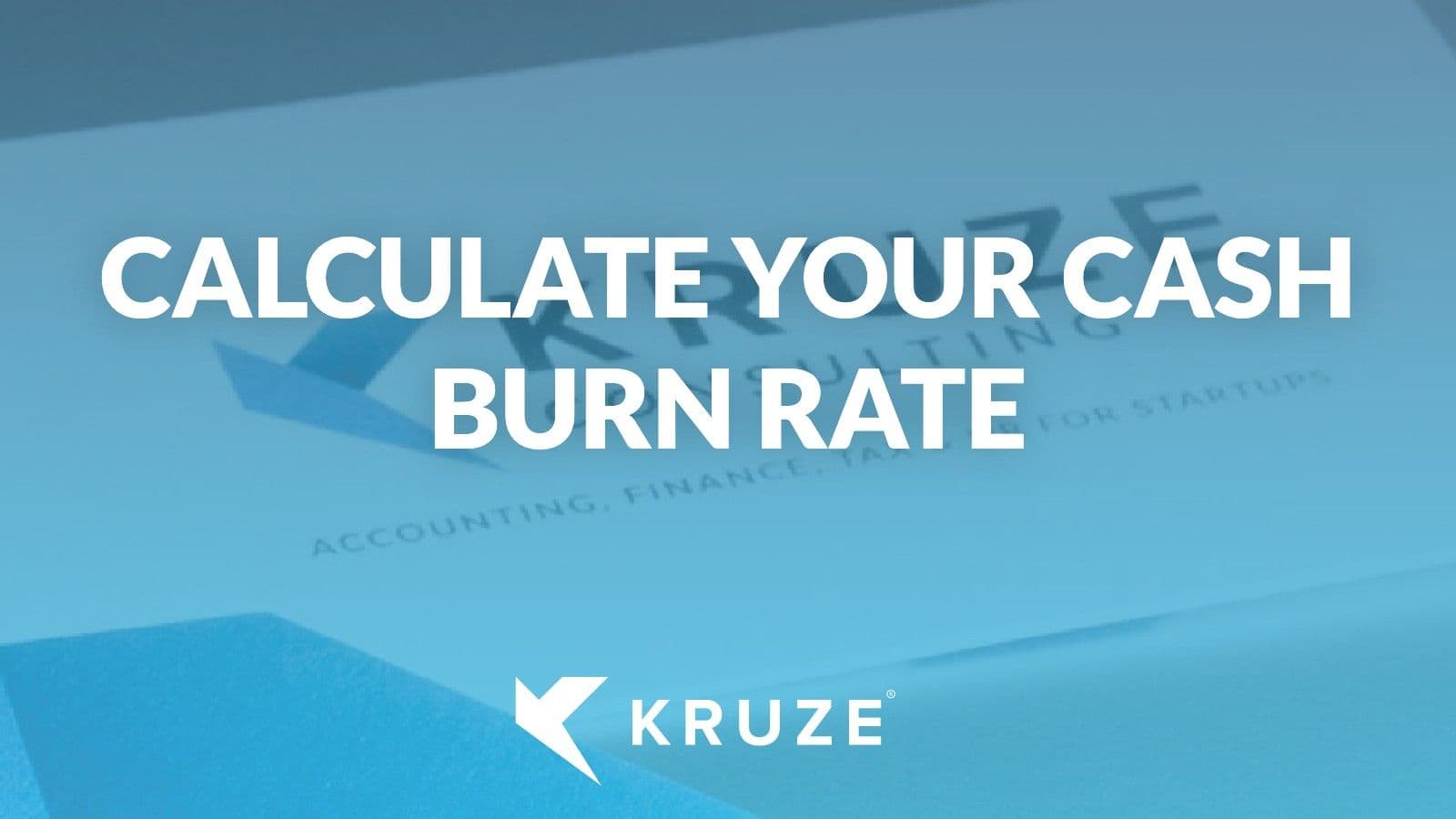 Calculate your cash burn rate