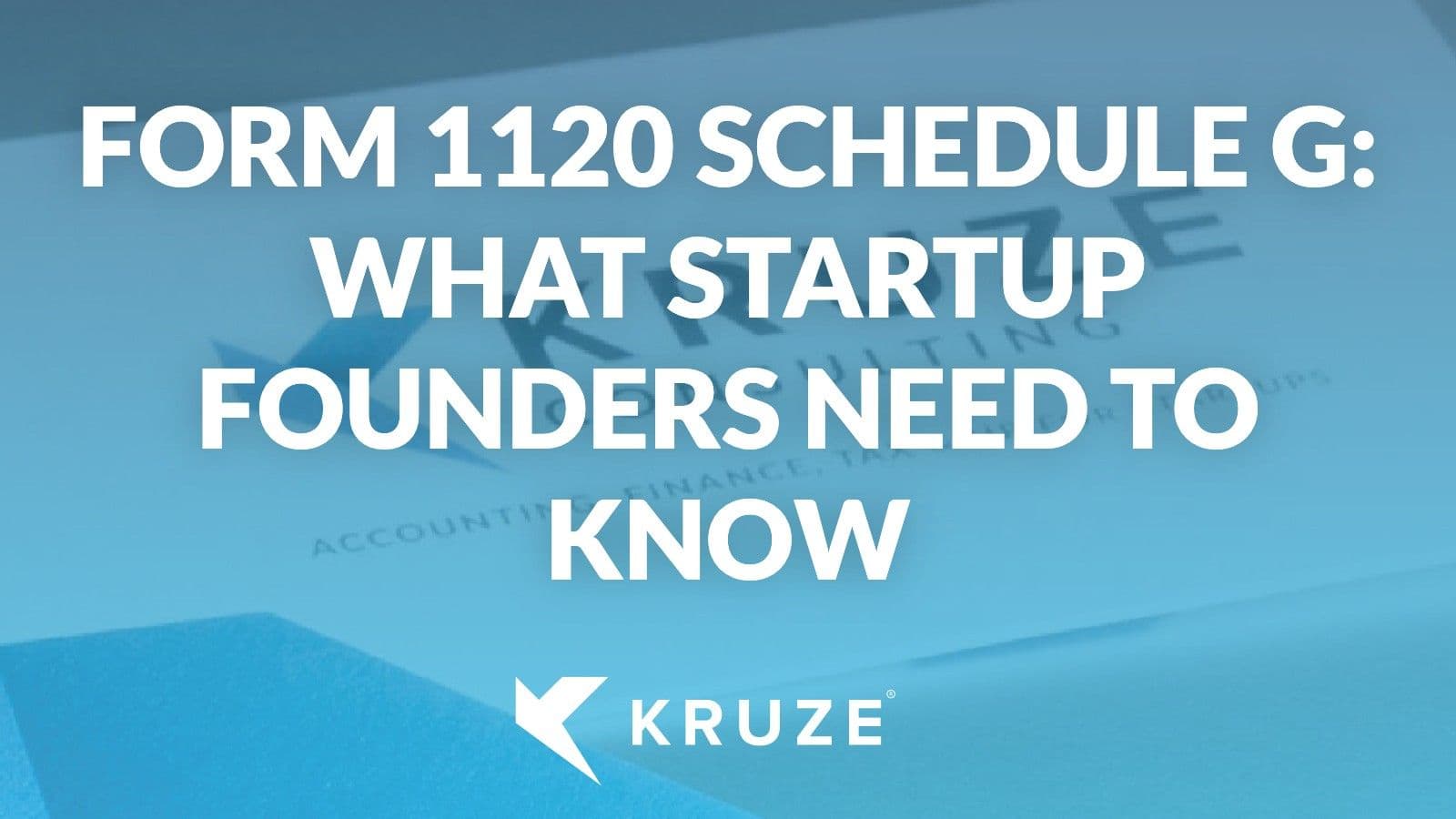 Form 1120 Schedule G