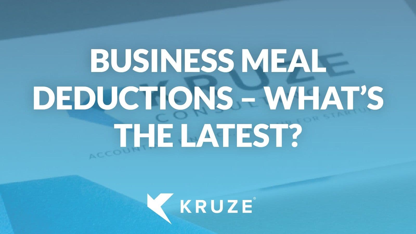 Business Meal Deductions